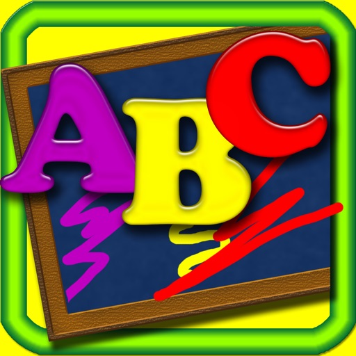 Kids draw ABC icon