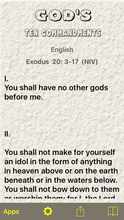 God's Ten Commandments