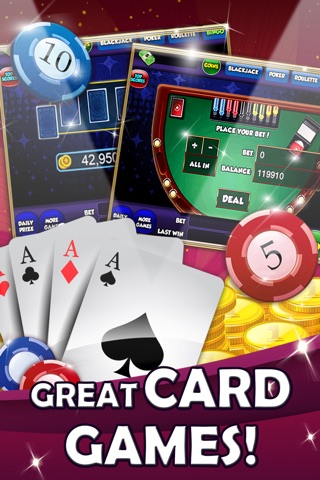 Casino & Bingo Slot's Machines and Roulette - a las vegas party craps poker screenshot 3