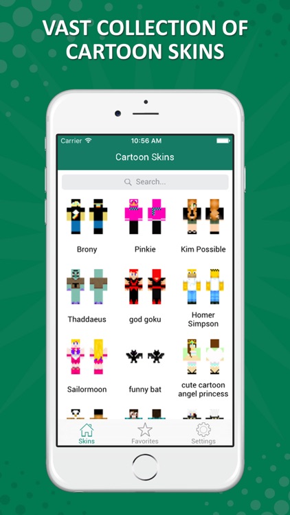 HD Cartoon Skins Lite - Exclusive Collection for Minecraft PE & PC