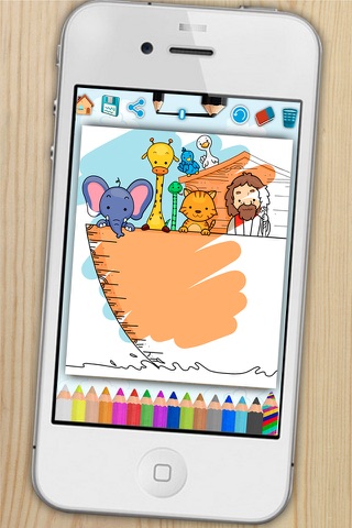 Bible for children to paint - coloring book Bible Old and New Testaments - Premium screenshot 3