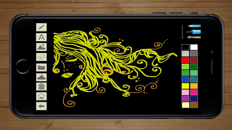 Draw with neon on screen with your finger - Premium