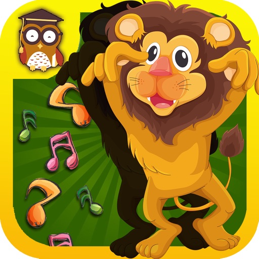 Lion, Word Puzzle Game, Educational Game for Preschool Kids, Place