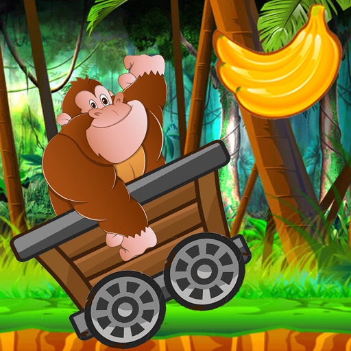 Monkey Bananas Trolley Icon