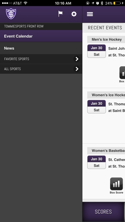 Tommie Sports Front Row