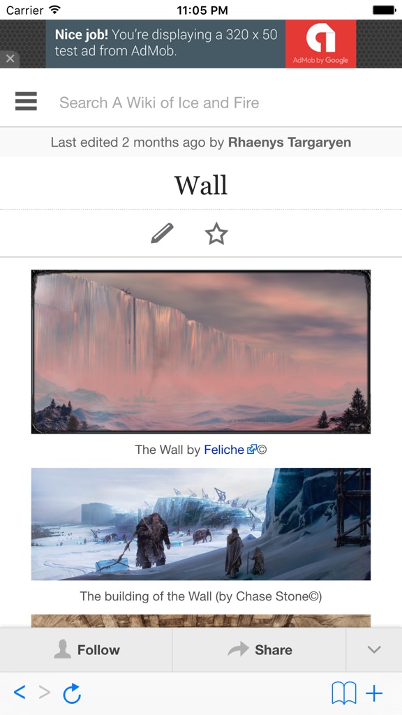 【图】Wiki for Game of Thrones(截图1) 【图】Wiki for Game of Thrones(截图1)