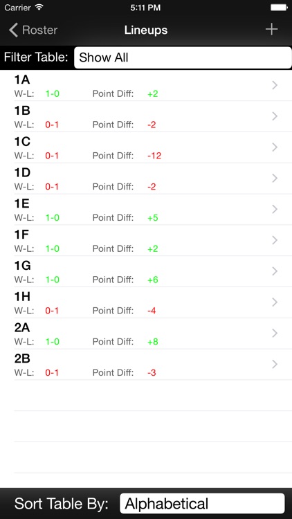 Volleyball Lineup Tracker
