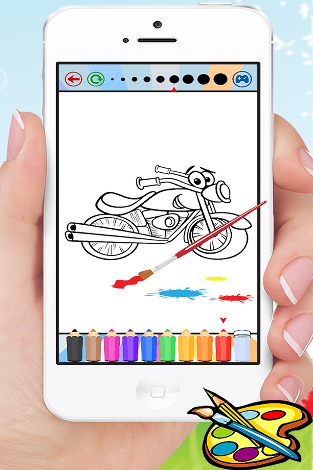 Vehicles & Car Coloring Book - Drawing for kids free games screenshot 4
