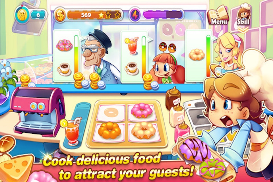 Donut Chef - ice cream restaurant simulation game screenshot 4