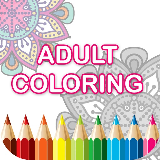 mandala coloring book - adult colors therapy free stress relieving pages iOS App