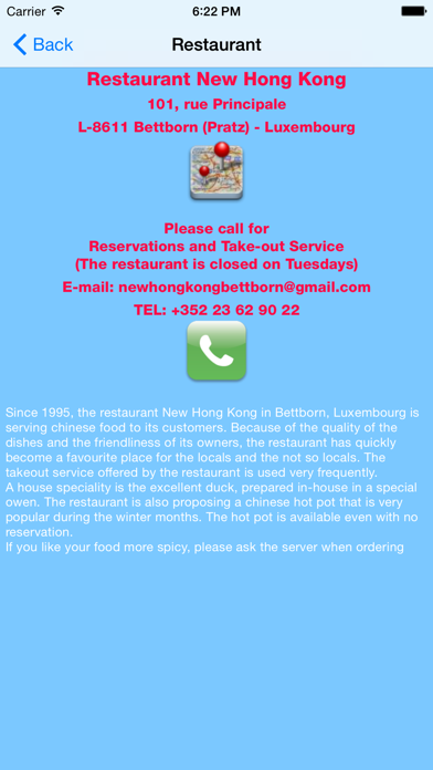 How to cancel & delete Restaurant New Hong Kong Platen Luxembourg from iphone & ipad 4