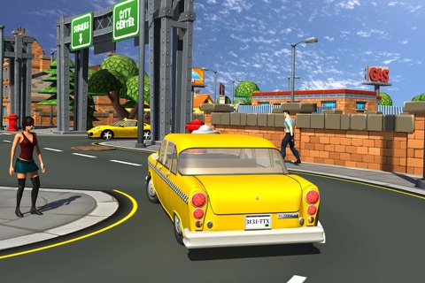 3d Taxi car driver Parking simulator free games screenshot 2