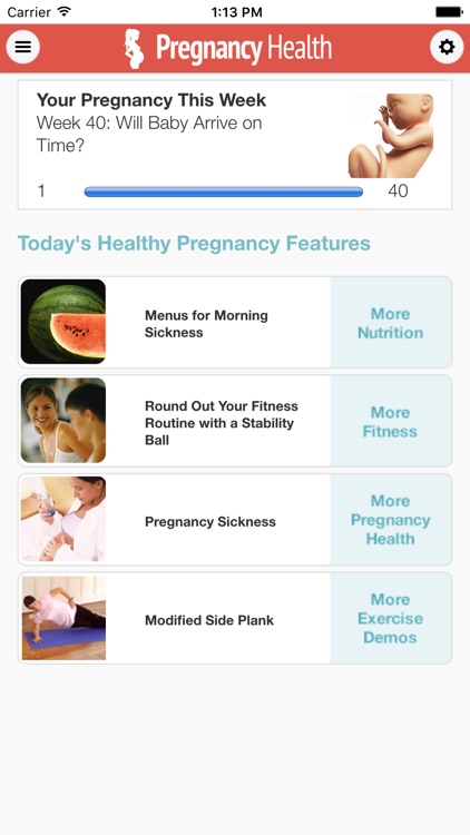 Pregnancy Health & Fitness Week by Week