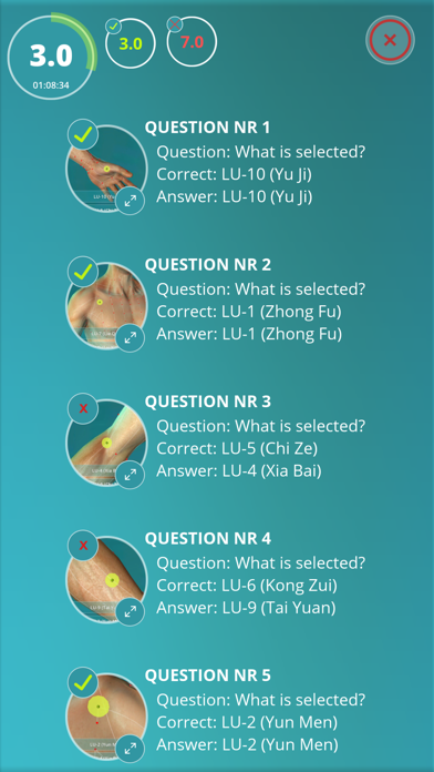 Acupuncture Quiz - Point Locations Screenshot 4