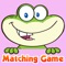 Safari animals matching game for kids learning english words