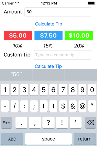 Tip Calculator - Kyle Dampier screenshot 2