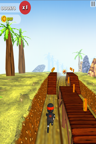 Clumsy Kid Ninja Runner : Sky Surfer Real Challenge Game screenshot 3