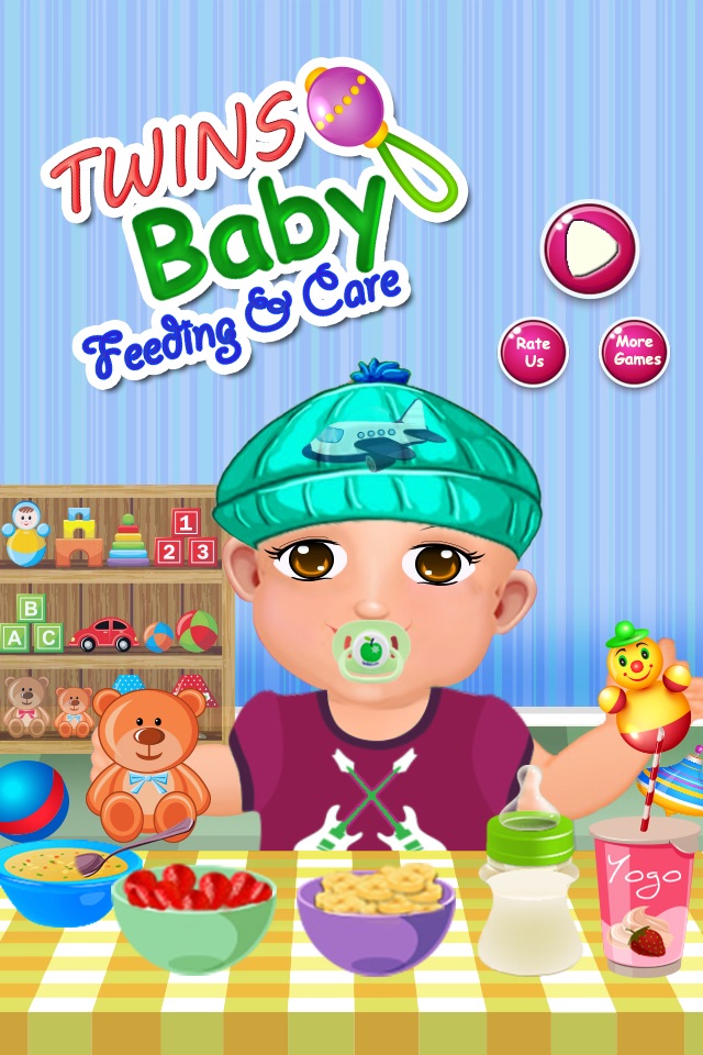 Twins Baby Feeding & Care Game screenshot 3