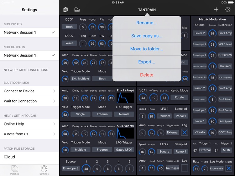 Patch Touch: for Oberheim Matrix
