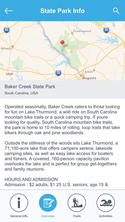 South Carolina State Parks & National Parks