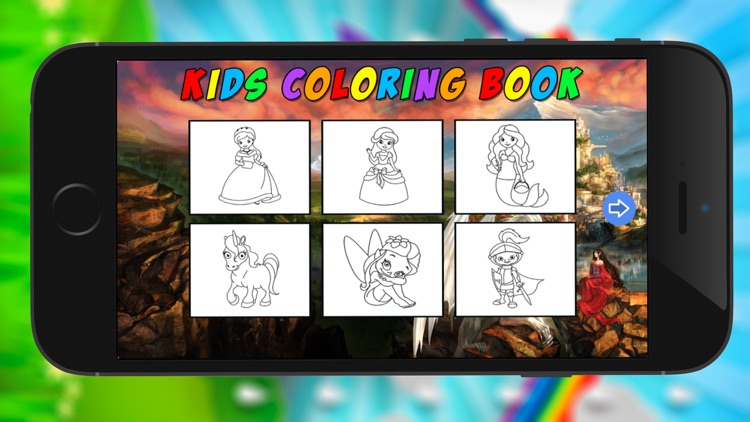 Princess Coloring Book - Amazing draw paint and color games HD