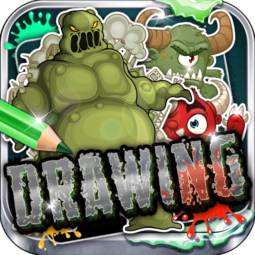 Drawing Desk Monsters and Beasts : Draw and Paint  Coloring Book Edition icon