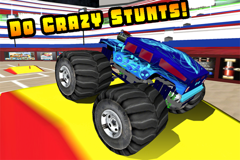 3D Monster Truck Smash Parking - Nitro Car Crush Arena Simulator Game FREE screenshot 3