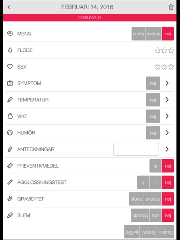 LADYTIMER Ovulation Period Tracker screenshot 2