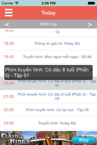 Lịch TiVi screenshot 4