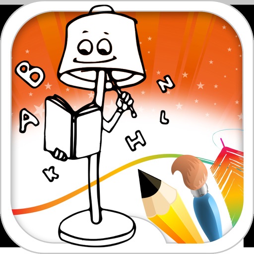 Kids Game Coloring Book Icon