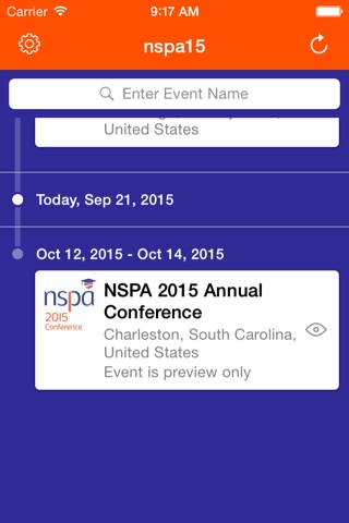 NSPA 2015 Annual Conference screenshot 2