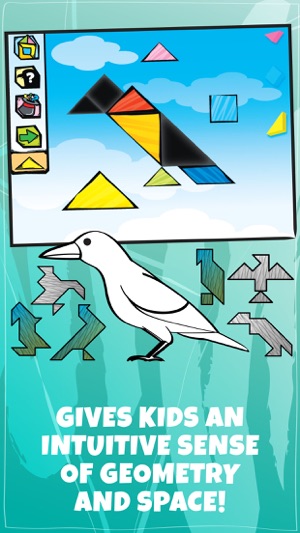 Kids Doodle & Discover: Birds, Cartoon Tangram Building Bloc(圖2)-速報App