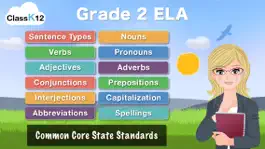 Game screenshot Grade 2 ELA - English Grammar Learning Quiz Game by ClassK12 [Lite] mod apk