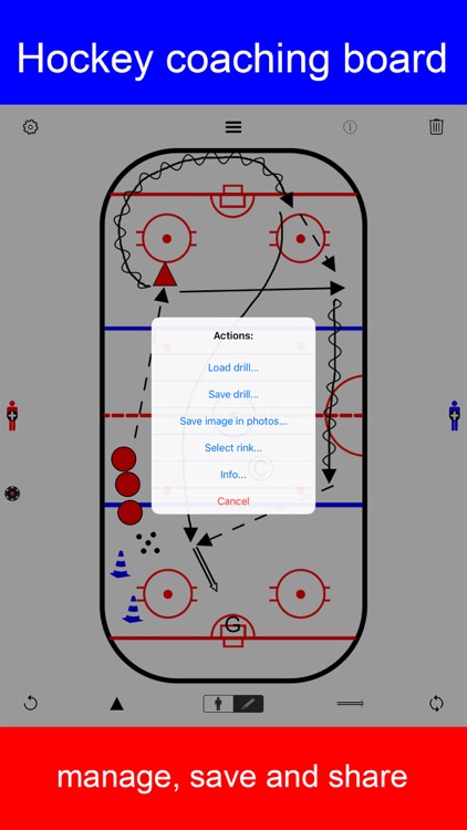 Hockey coaching board