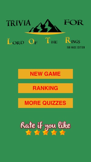 Trivia for Lord Of The Rings fan quiz