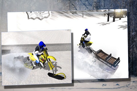 Snow Bike Cargo Transport Xtreme Racing screenshot 4