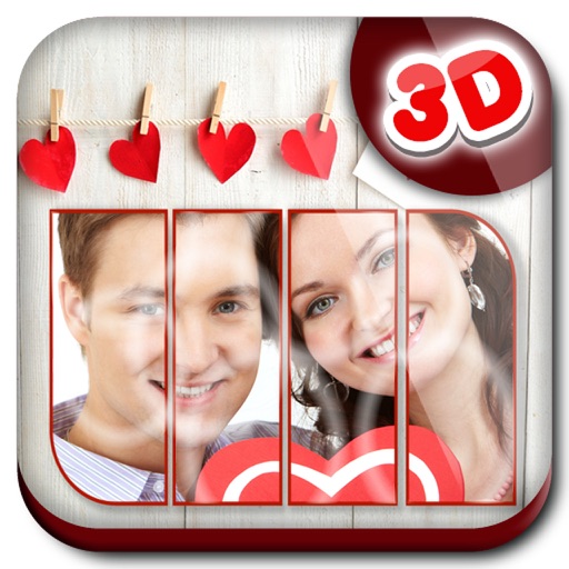 3D Heart Photo Frames