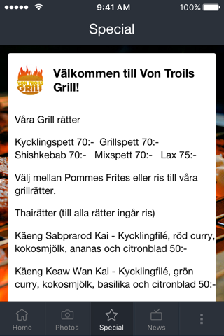 Von Troils Grill screenshot 3
