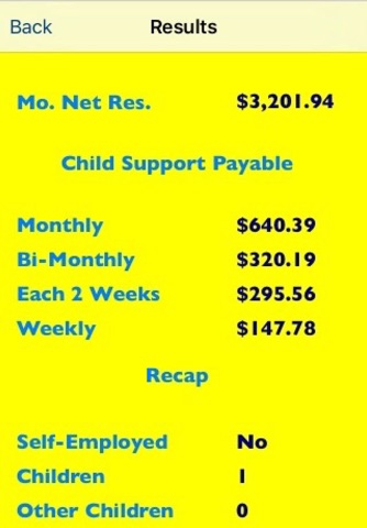 Texas Child Support Calculator 2016 screenshot 4