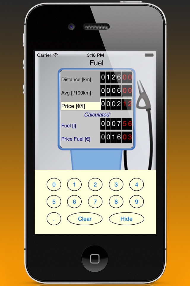 Dipas Calc Fuel screenshot 3