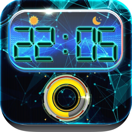 iClock – Futuristic : Alarm Clock Wallpapers , Frames and Quotes Maker For Pro icon