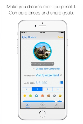 Dreaminizer™ — to-do list, dream vision board, task manager, wish list, purchases planner and currency calculator. screenshot 2