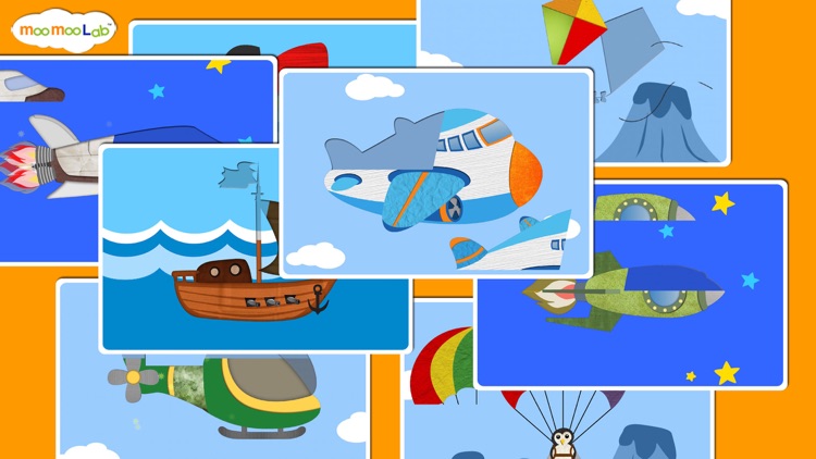 Rocket and Airplane : Puzzles, Games and Activities for Toddlers and Preschool Kids by Moo Moo Lab screenshot-3