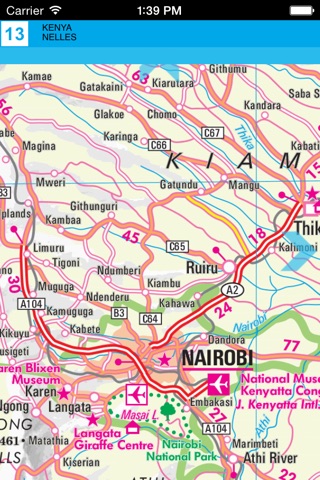 Кения. Туристическая карта. screenshot 4