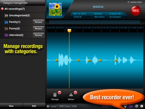 Recorder Plus HD screenshot 4