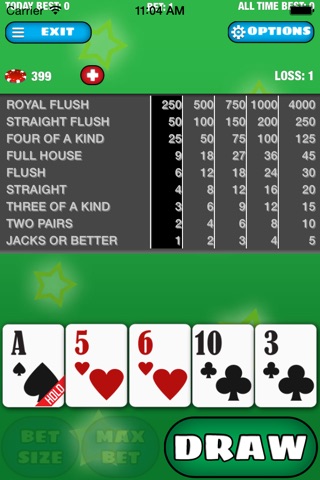All Pocket Video Poker Games for Free Las Vegas Edition screenshot 3