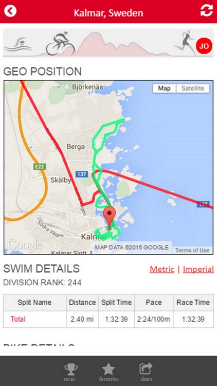 Tri Race Tracker for Ironman