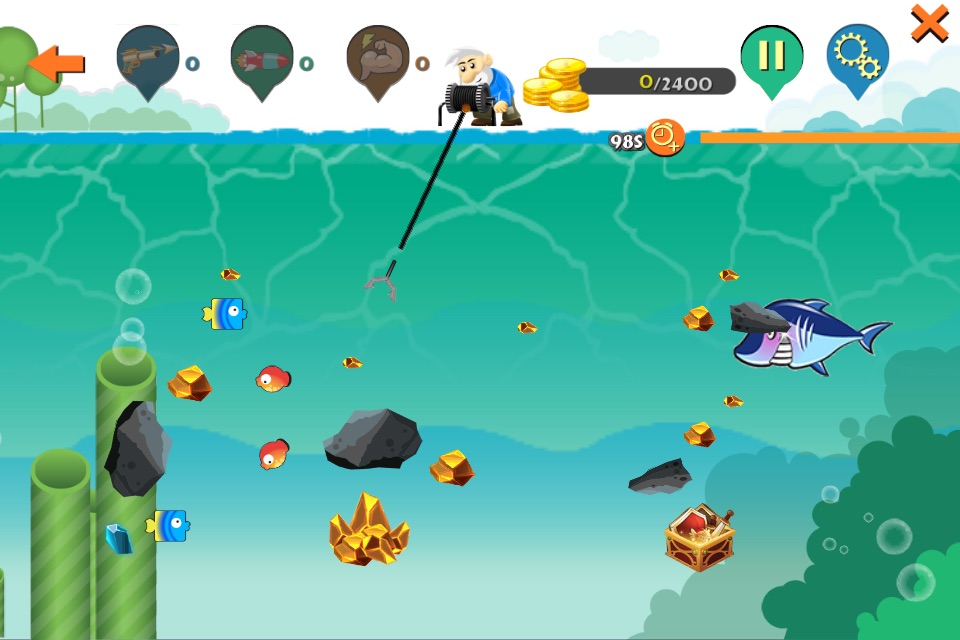 Gold Miner Deluxe - Digger In Deep Sea screenshot 3