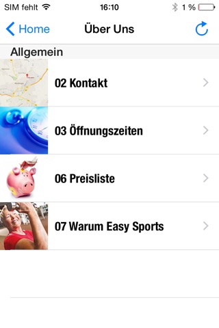 easy sports Freizeitanlagen screenshot 2