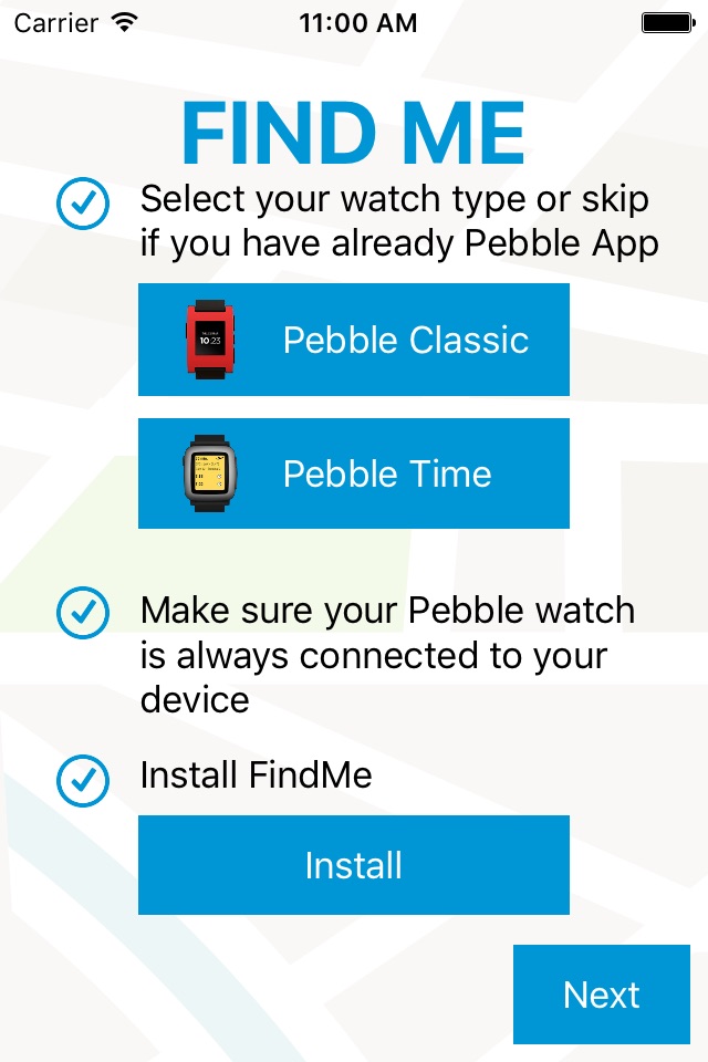 Find Me for Pebble screenshot 2